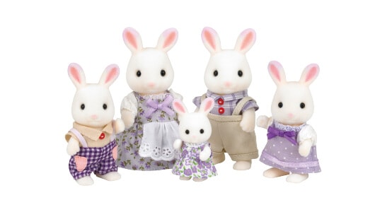 Lavender Rabbit Family