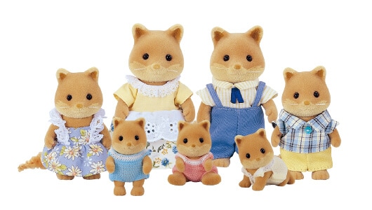 Sylvanian Families - Famille lapin chocolat - 5655 – La Petite Charlotte