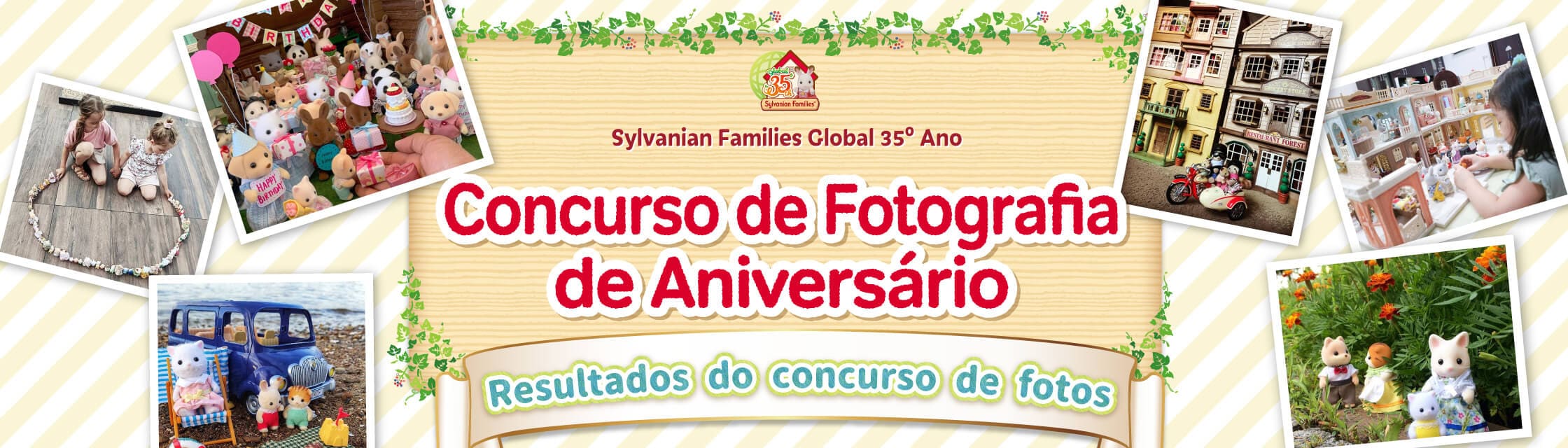 Sylvanian Families Global 35º Ano Concurso de Fotografia de Aniversário