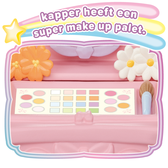 kapper heeft een super make up palet