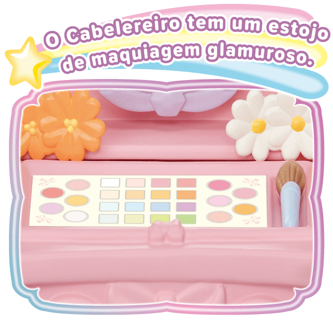 How to play８ O Cabelereiro tem um estojo de maquiagem glamuroso.