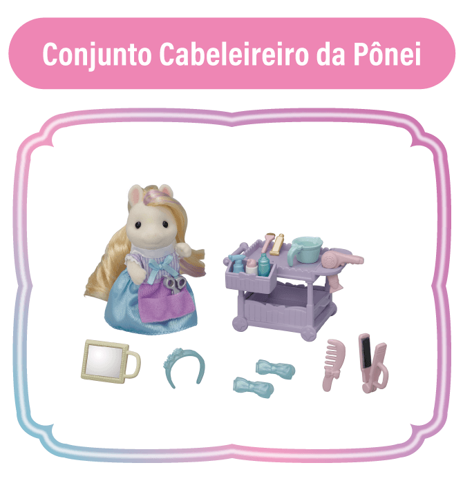 Conjunto Cabeleireiro da Pônei