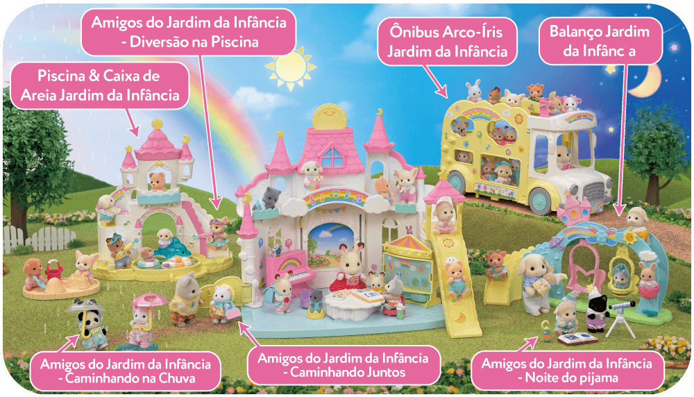 Brinquedos da série Jardim de Infância