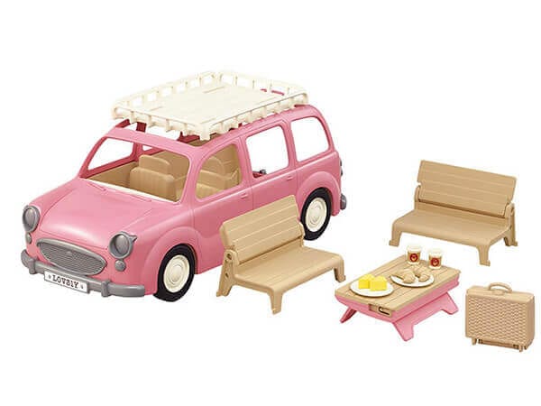 Familie picknick auto