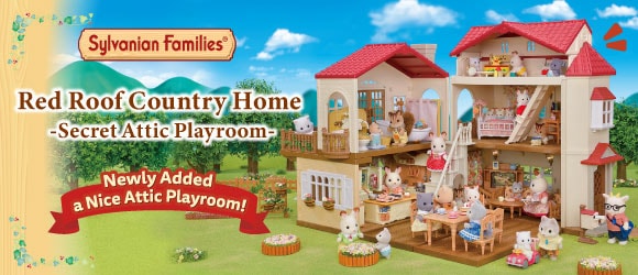 Sylvanian Families Red Roof Country Home -Secret Attic Playroom-