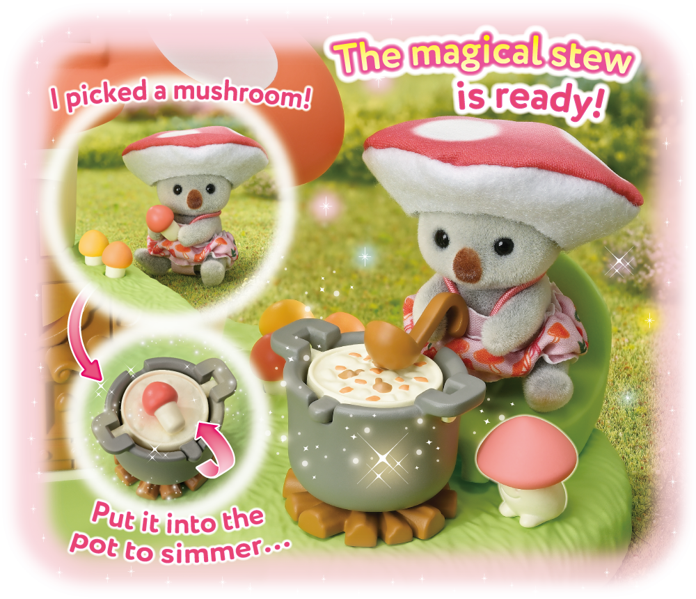 image：I picked a mushroom! Put it into the pot to simmer… The magical stew is ready!