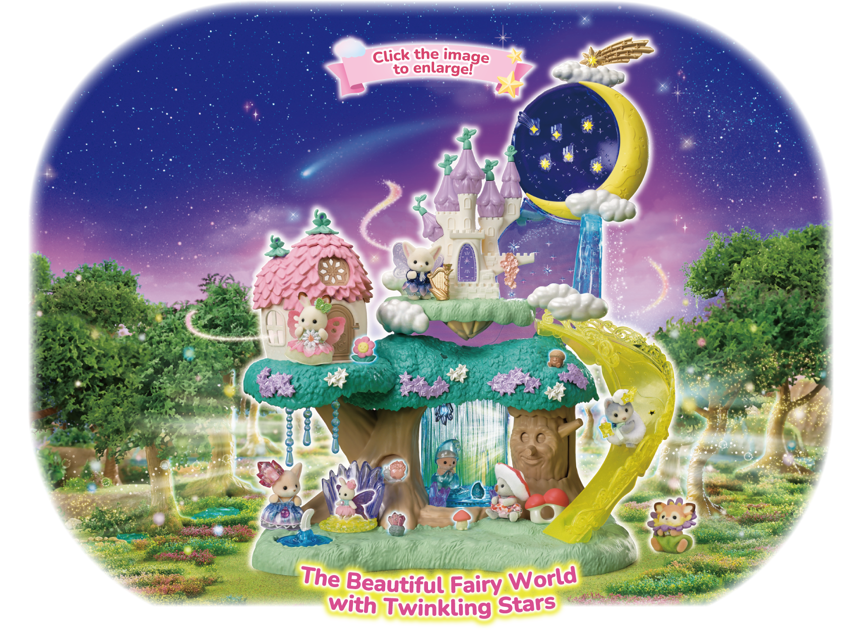 The Beautiful Fairy World with Twinkling Stars