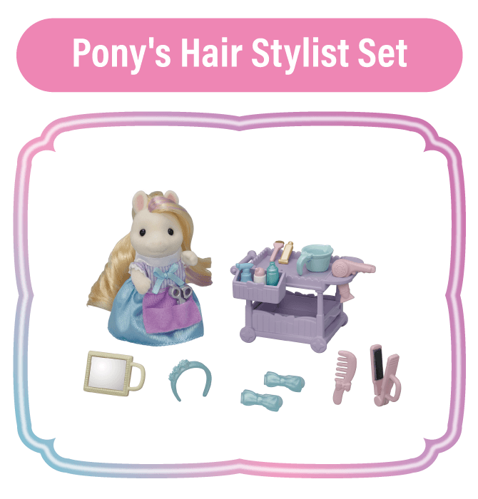 Sylvanian Families hosts star-studded Pony's Stylish Hair Salon