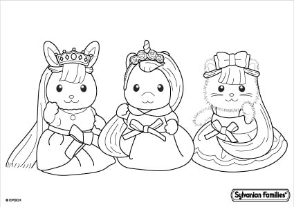 Sylvanian Families Disegni da colorare