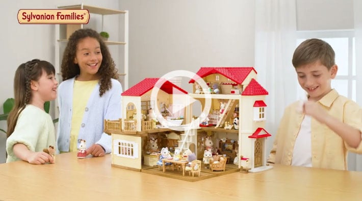 Sylvanian Families - La grande maison éclairée et sa pièce secrète