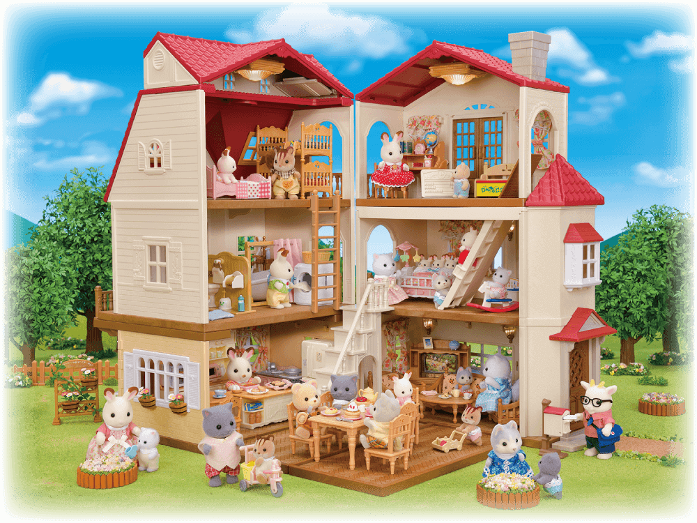 Sylvanian Families - La grande maison éclairée - SYLVANIAN FAMILIES -  Poupées - Rue du Commerce