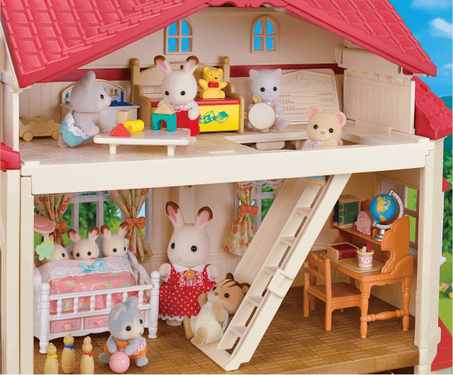 La grande maison éclairée et sa pièce secrète │ Sylvanian Families