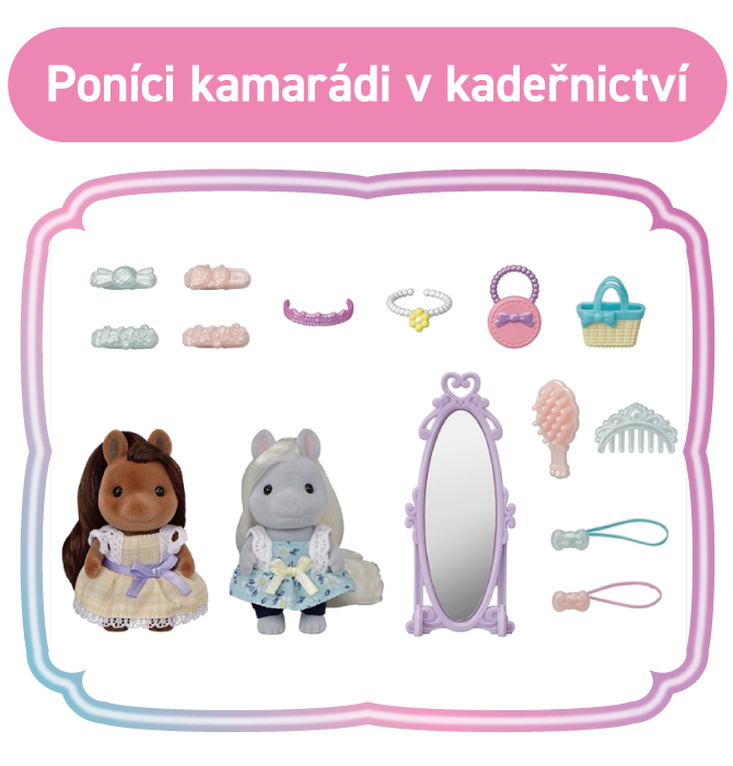 Poníci kamarádi v kadeřnictví