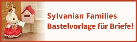 Sylvanian Families Bastelvorlage für Briefe