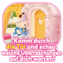 Komm durch die Tür und schau, welche Überraschungen auf dich warten!