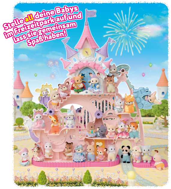 Stelle all deine Babys im Freizeitpark auf und lass sie gemeinsam Spaß haben!