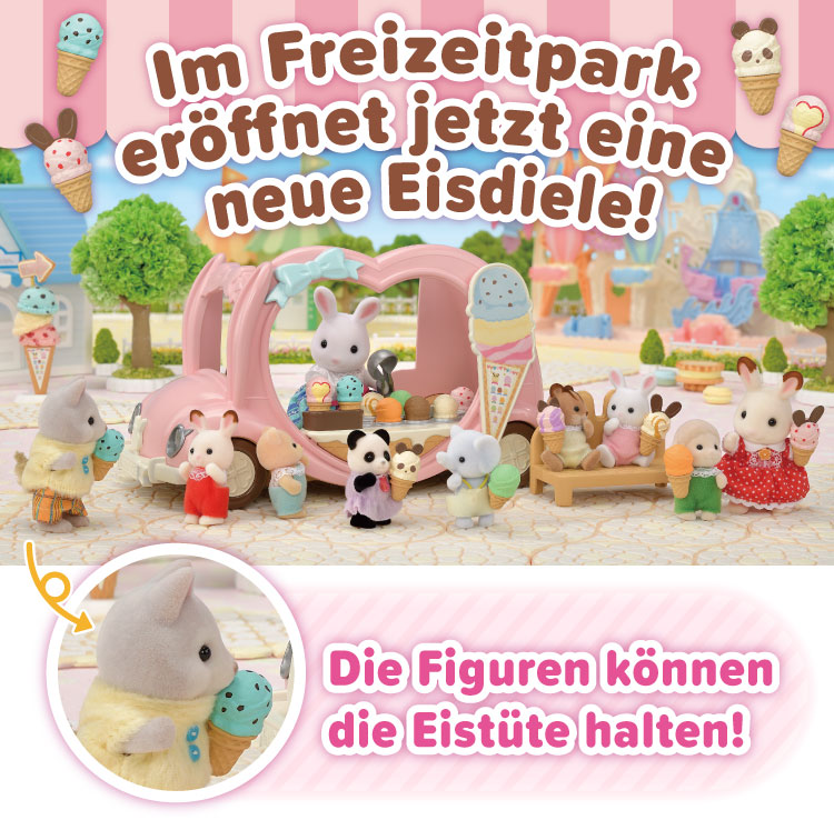 Im Freizeitpark eröffnet jetzt eine neue Eisdiele!