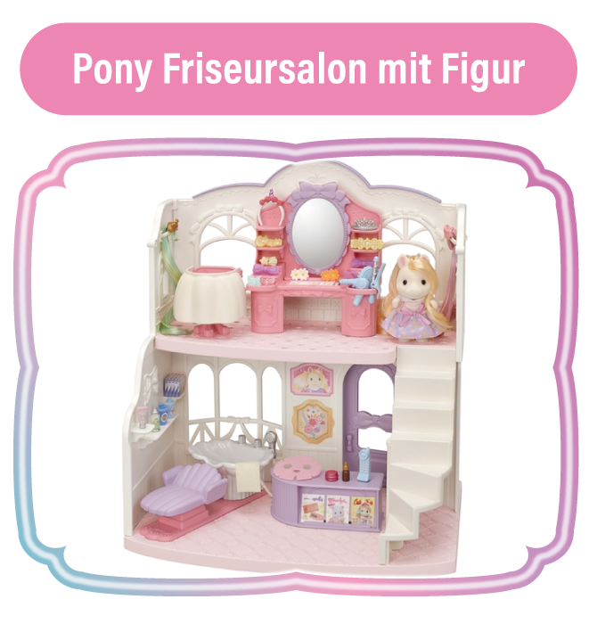 Pony Friseursalon mit Figur