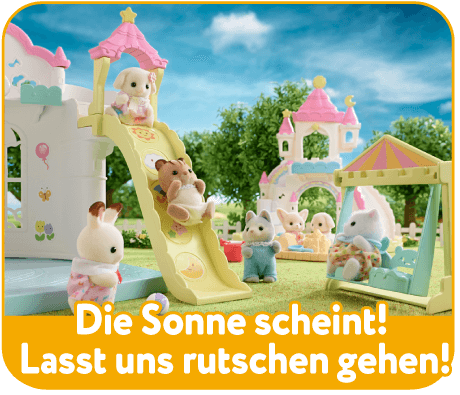 Die Sonne scheint! Lasst uns rutschen gehen!