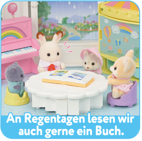 An Regentagen lesen wir auch gerne ein Buch.