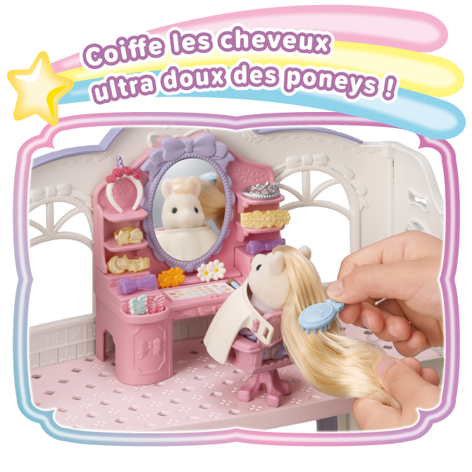 How to play４ Coiffe les cheveux ultra doux des poneys !
