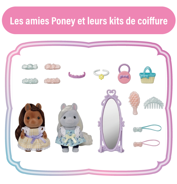 Les amies Poney et leurs kits de coiffure