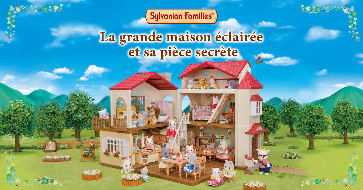 LA GRANDE MAISON ECLAIREE ET SA PIECE SECRETE - SYLVANIAN FAMILIES