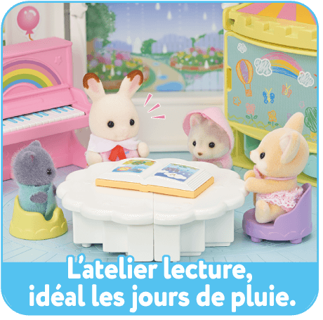 L’atelier lecture, idéal les jours de pluie.