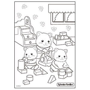 Sylvanian Families Para Colorir