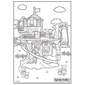 Sylvanian Families Para Colorir