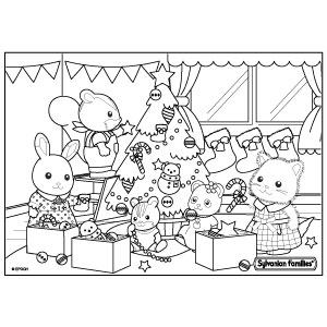 Sylvanian Families Colouring
