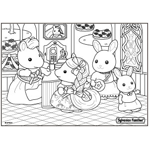 Sylvanian Families Ausmalbilder