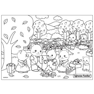 Para Colorir  Sylvanian Families