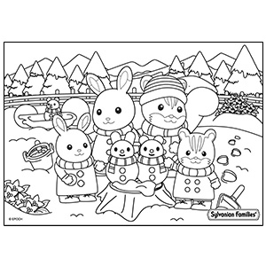 Sylvanian Families Colouring