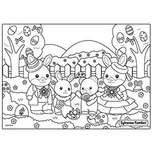 Sylvanian Families Colouring