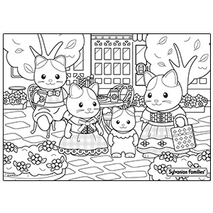 Sylvanian Families Ausmalbilder