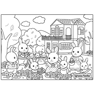 Sylvanian Families Colouring