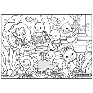 Sylvanian Families Colouring