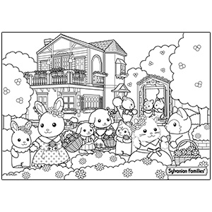 Sylvanian Families Colouring