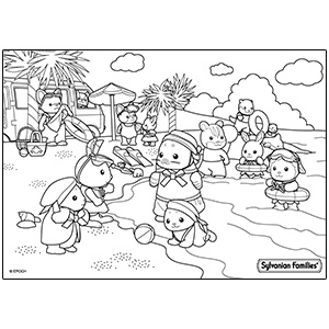 Sylvanian Families Colouring
