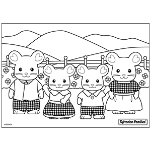 Sylvanian Families Colouring