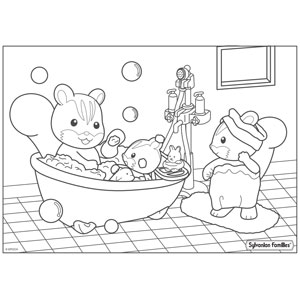 Sylvanian Families Para Colorir