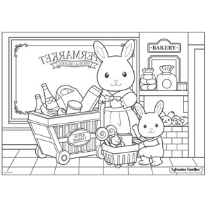 Sylvanian Families Colouring