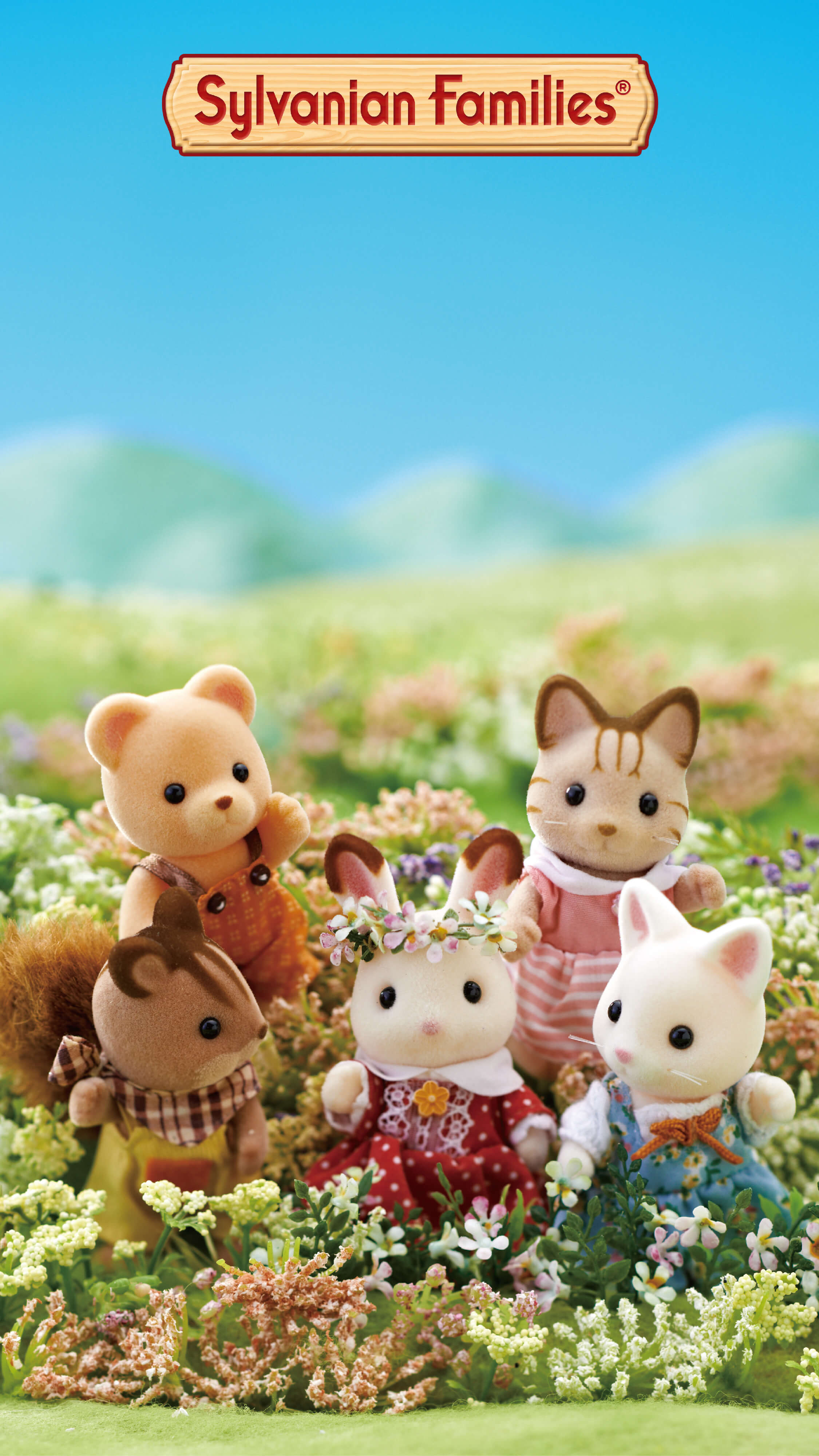 Behang Sylvanian Families