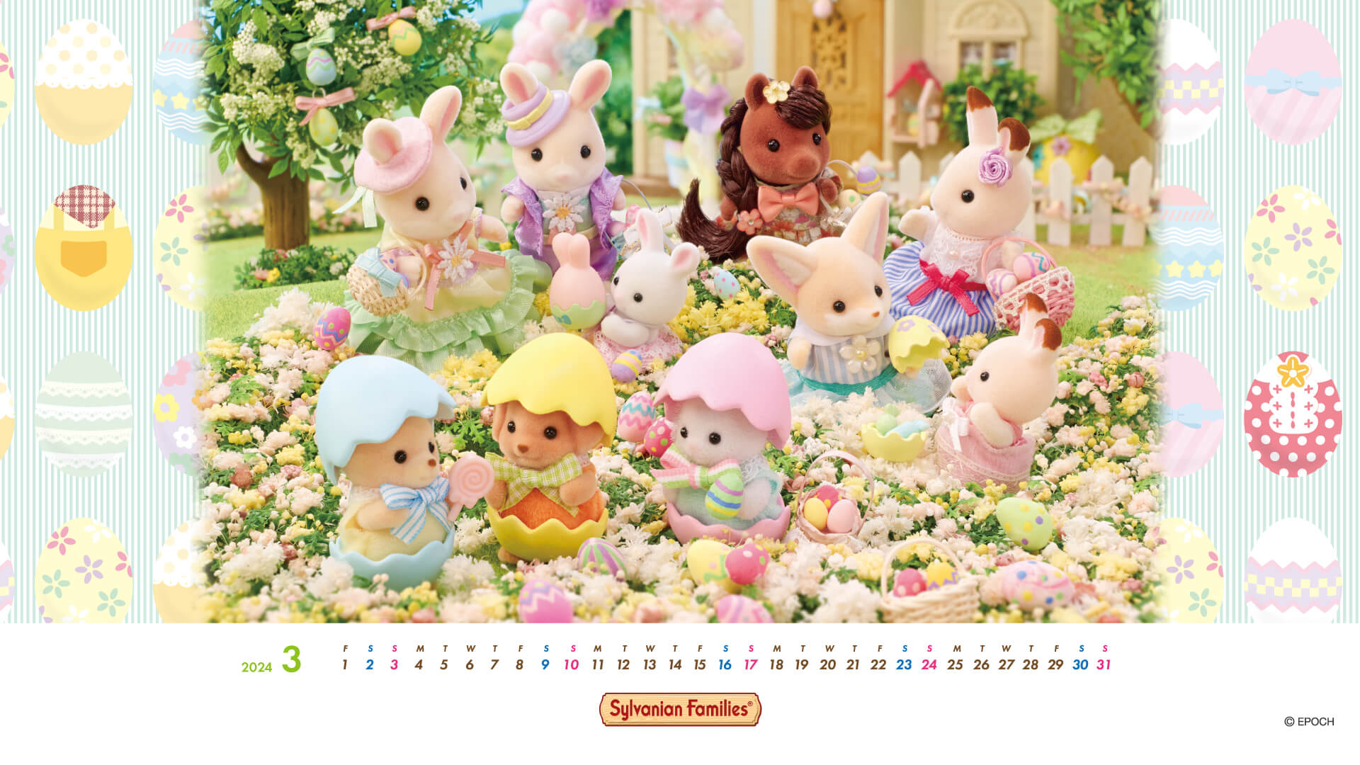 Wallpaper Sylvanian Families