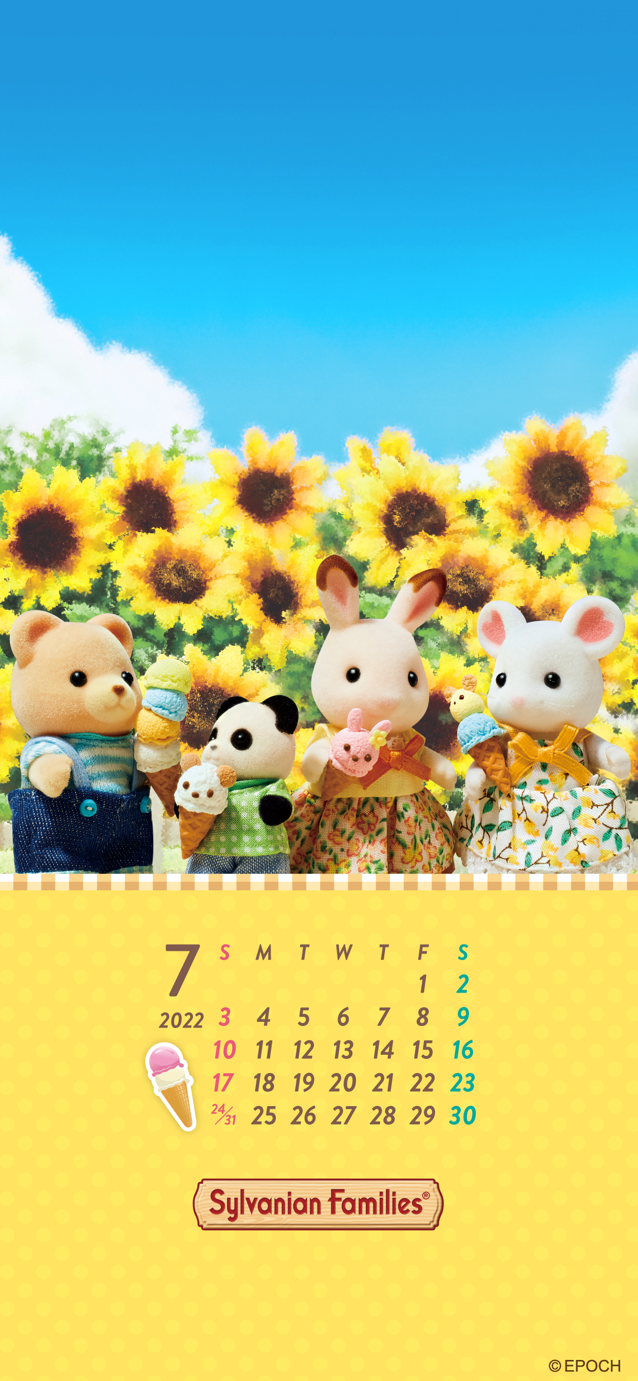 Behang Sylvanian Families