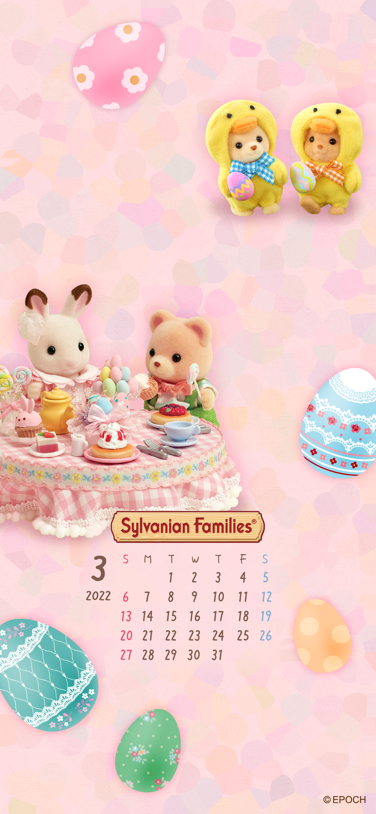 Tapet Sylvanian Families