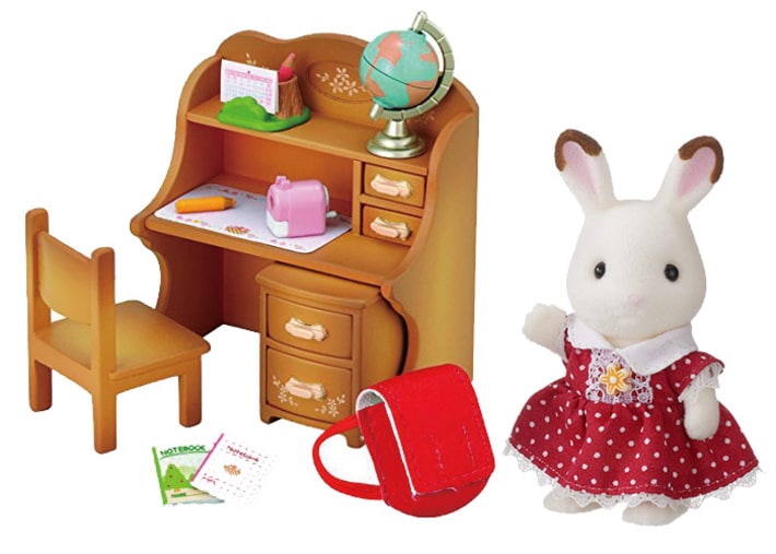 ショコラウサギの女の子 家具セット シルバニアファミリー