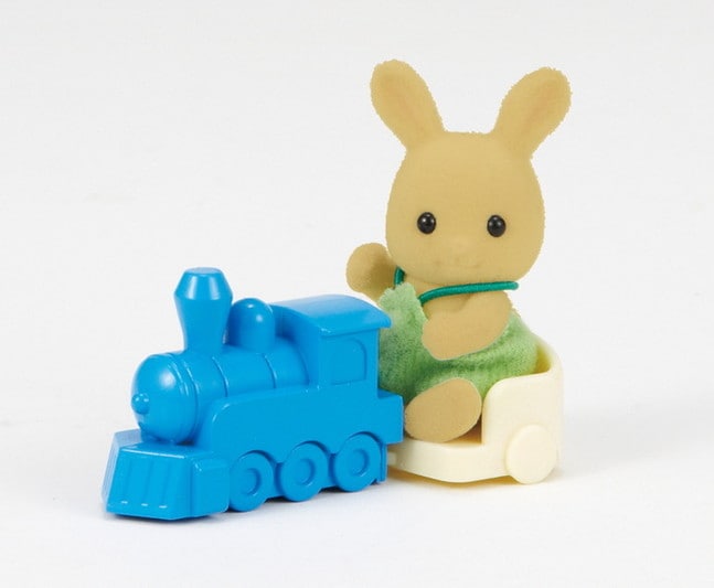 Ocher Rabbit Baby with Train - 3