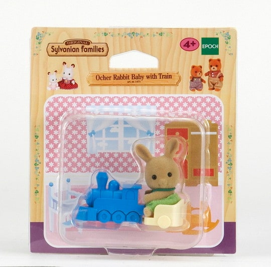 Ocher Rabbit Baby with Train - 3